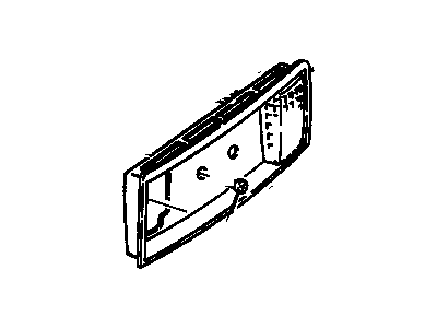 GM 16523077 Pocket,Back Up & Rear License Lamp