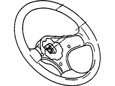 1992 Oldsmobile Achieva Steering Wheel - 17998052