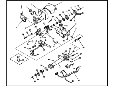 GM 15247336 Column Assembly, Steering *Gray Y