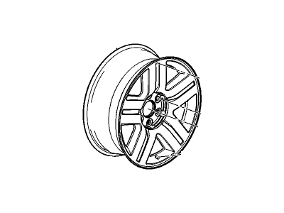 GM 9597675 Wheel Rim, 20X8.5 31Mm Outside 139.7X6Xm14 Bellcrank *Machine Face