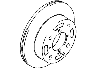 2001 Chevrolet Metro Brake Disc - 91177746