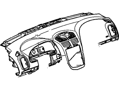 GM 25777173 Panel Assembly, Instrument *Titanium