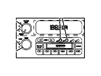 GM 9393534 Radio Assembly, Amplitude Modulation/Frequency Modulation Stereo & Clock & Tape Player