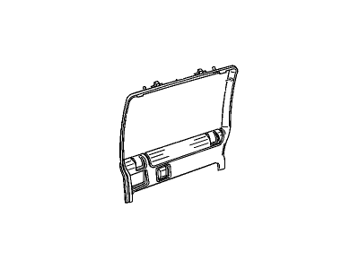 GM 15716476 Molding Assembly, Rear Side Door Garnish *Gray