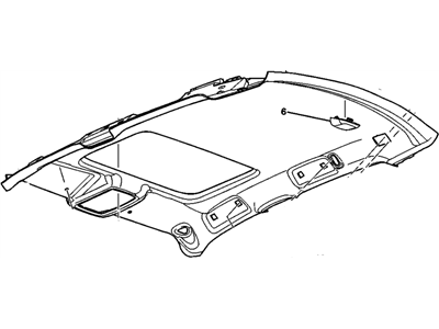 GM 20934580 Panel Assembly, Headlining Trim *Vry Light Linen