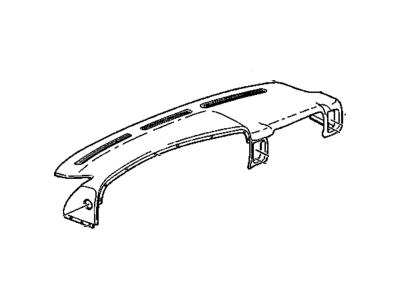 GM 15176081 Panel Assembly, Instrument Panel Upper Trim (W/ Windshield Defroster Nozzle G*Neutral