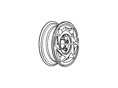 GM 12354865 Wheel Rim Unit, Aluminum