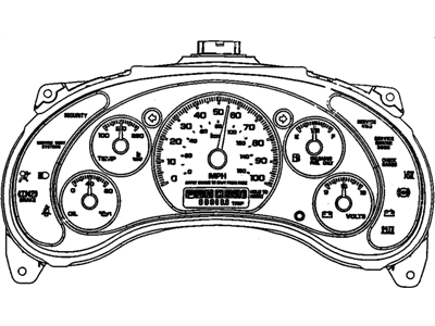 1997 Chevrolet Blazer Instrument Cluster - 16206725