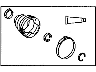 GM 19204685 Boot Kit,Front Wheel Drive Shaft Tri, Pot Joint