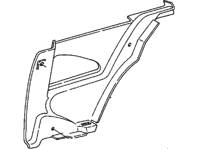 GM 22586733 Panel, Quarter Lower Trim Finish *Graphite