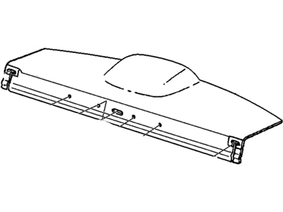 GM 22645545 Trim Assembly, Rear Window Panel *Graphite