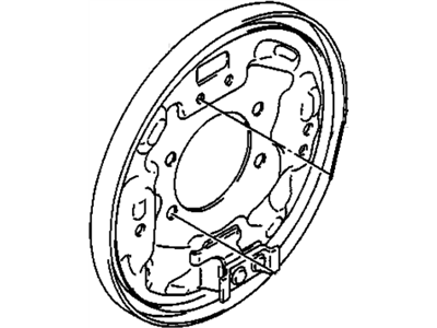 Chevrolet Metro Brake Backing Plate - 91171395