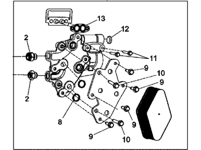 GM 92246966 Cooler Assembly, Engine Oil