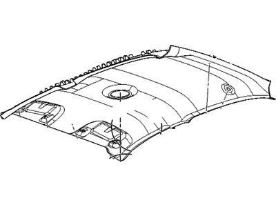 GM 25847389 Panel Assembly, Headlining Trim *Gray Y