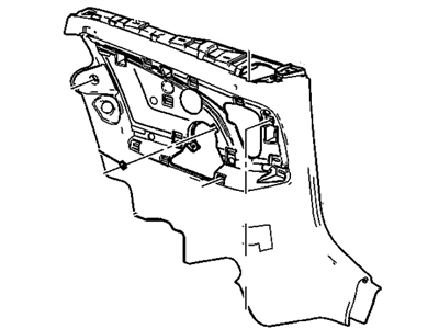 GM 23498690 Panel Assembly, Quarter Trim *Black