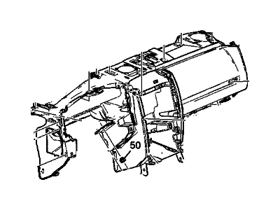 GM 15913743 Pad Assembly, Instrument Panel Lower Trim *Light Cashmere