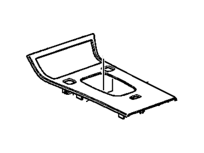 GM 12481996 Plate Asm,Front Floor Console Trim (W/Heated Seat Switch Opn*Woodgrain