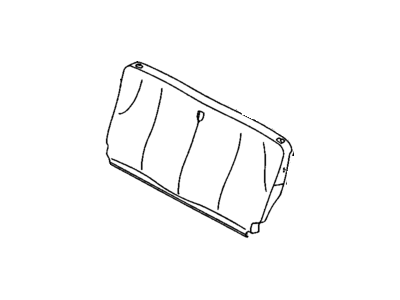 GM 12454734 COVER, Rear Seat Back