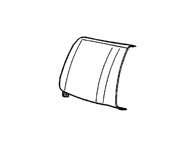 GM 12548214 Cover, Intermediate Seat Back Cushion *Gray 12548214 GM Cover, Intermediate Seat Back Cushion *Gray Illustration 1 of 1