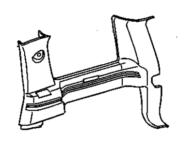 GM 15761775 Panel Assembly, Body Side Trim *Pewter R