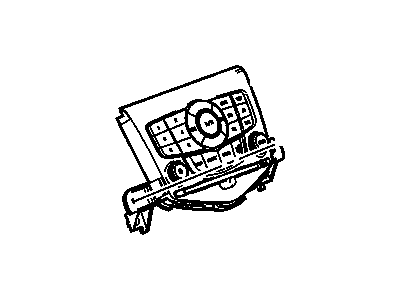 GM 95057380 Control Assembly, Amplitude Modulation/Frequency Modulation Stereo Radio