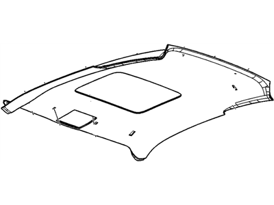 GM 22878016 Module Assembly, Headlining Trim<See Guide/Contact Bf*Black