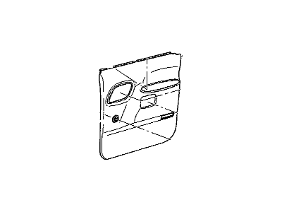 GM 15704142 Panel Assembly, Rear Side Door Trim *Gray M