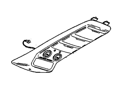 GM 15737212 Console Assembly, Roof <Use 1C3J*Red 15737212 GM Console Assembly, Roof <Use 1C3J*Red Illustration 1 of 1