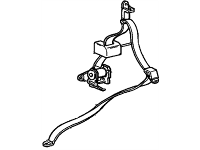 1992 Chevrolet Cavalier Seat Belt - 12509677