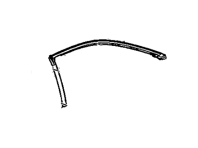 GM 20760336 Sealing Strip Assembly, Rear Side Door Window Frame Outer