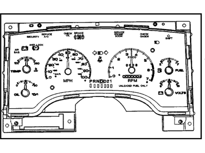 Chevrolet Blazer Instrument Cluster - 16197939