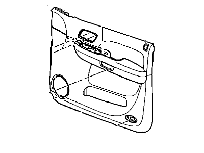 GM 25783907 Panel Assembly, Front Side Door Trim *Vry Light Linen