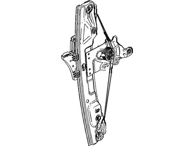 GM 22745795 Rear Side Door Window Regulator Assembly