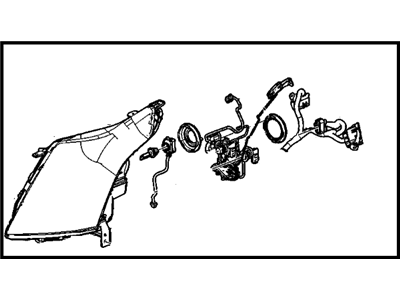 GM 22774006 Headlight Assembly, (W/ Front Side Marker & Parking & T/Side