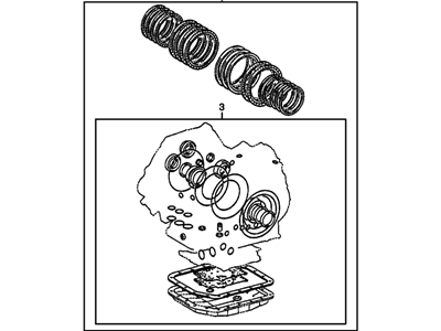 2003 Pontiac Vibe Automatic Transmission Overhaul Kit - 88972176