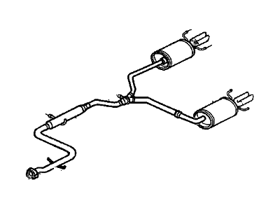 GM 12454856 Exhaust Pipe Assembly (Intermediate)