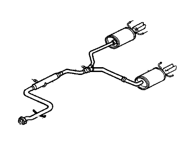 1999 Chevrolet Monte Carlo Exhaust Pipe - 12454856