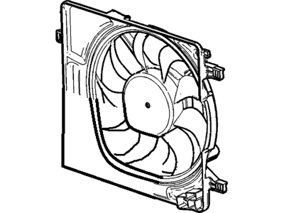 2014 Chevrolet Spark A/C Condenser Fan - 95205515