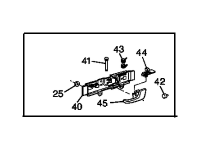 2003 Cadillac Seville Door Handle - 25642776