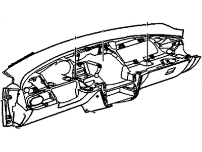 GM 22612528 Panel Assembly, Instrument Panel Lower Trim *Graphite