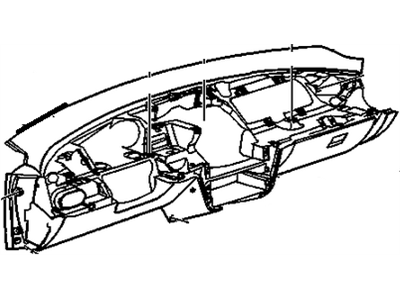 GM 22720404 Panel Assembly, Instrument Lower *Graphite