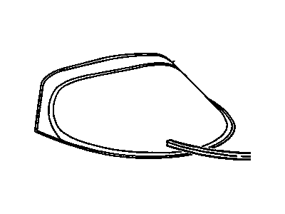 GM 10277011 Window, Rear Compartment Lift 10277011 GM Window, Rear Compartment Lift Illustration 1 of 1