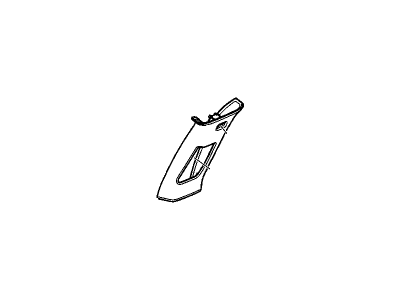 25873257 GM Panel Assembly, Center Pillar Upper Trim *Light Cashmere Illustration 1 of 1