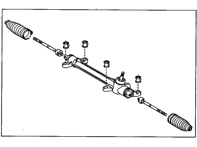 2009 Pontiac Vibe Rack And Pinion - 19184329