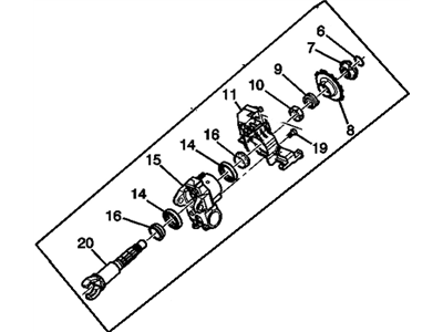 GM 19168111 Housing Asm,Steering Column (W/ Upper Steering Shaft)