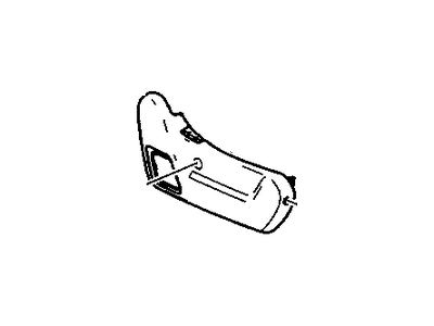 GM 15214530 Cover, Front Seat Adjuster Finish *Ebony
