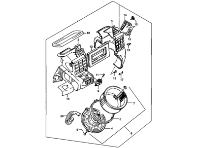 Pontiac Sunrunner Blower Motor - 91172234