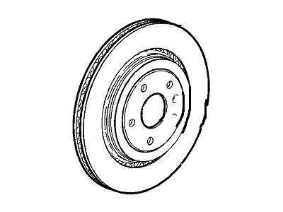 Chevrolet Corvette Brake Disc - 20981826