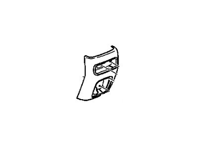 12480224 GM Cover,Front Floor Console Rear * Medium Duty Dark Oak *Oak Illustration 1 of 1