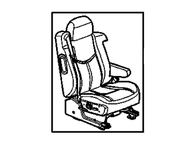 GM 89045893 Seat Asm,Pass (W/ Belt) *Shale